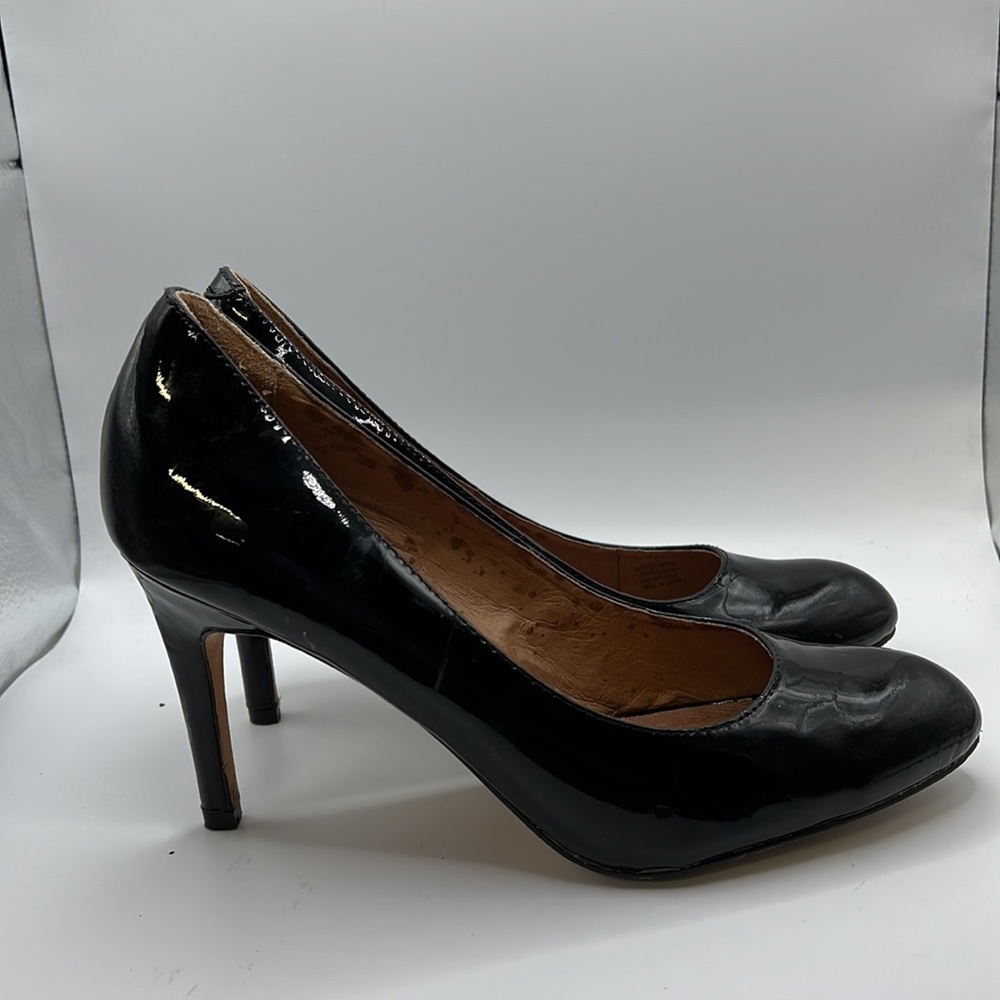 Corso Como Heels Pumps Black Leather Womens Size 8.5 M